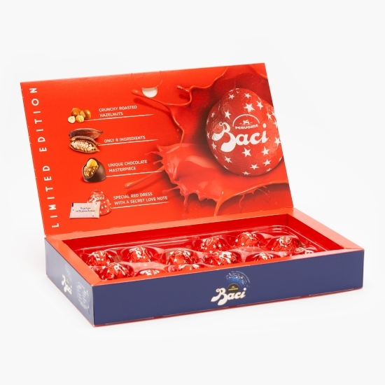 Praline ciocolată neagră umplutură alune de pădure 150g
