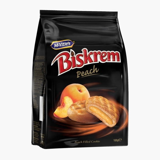 Biscuiți cu umplutură de piersică 160g