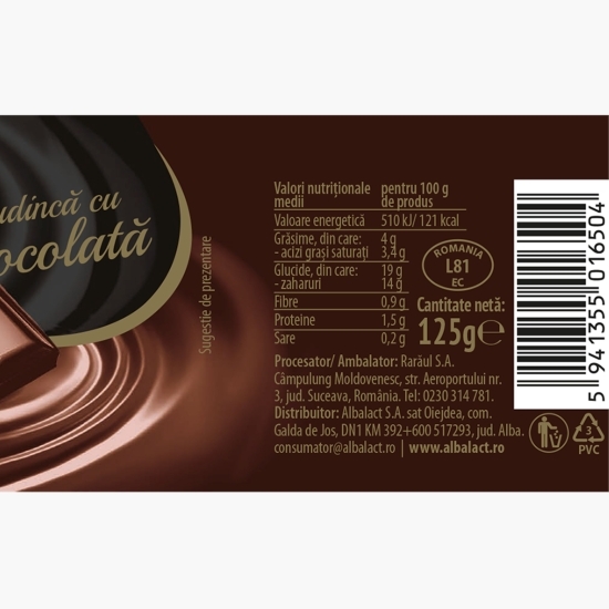Budincă de ciocolată 125g
