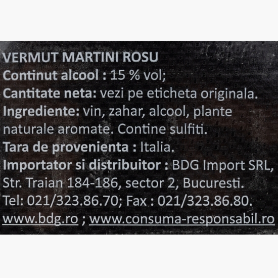 Vermut Rosso 15% alc. 0.75l