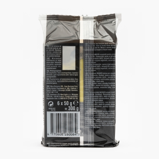 Hrană umedă pentru pisici adulte, 6x50g, cu pui și curcan