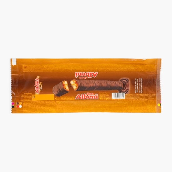 Baton de biscuiți și caramel glazurat cu ciocolată cu lapte 47g