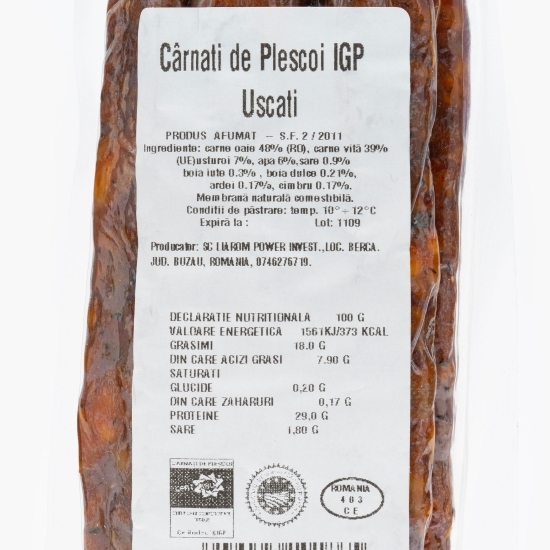 Cârnați Pleșcoi uscați 150g