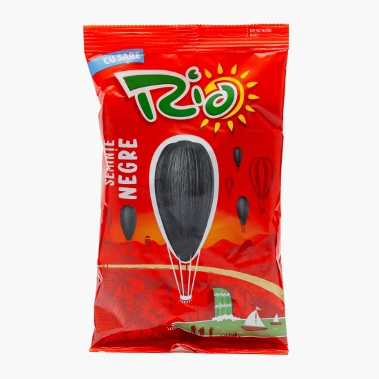 Semințe floarea-soarelui negre cu sare 100g