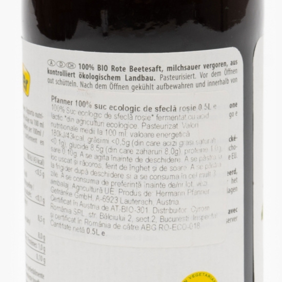 Suc ecologic de sfeclă roșie 0.5l