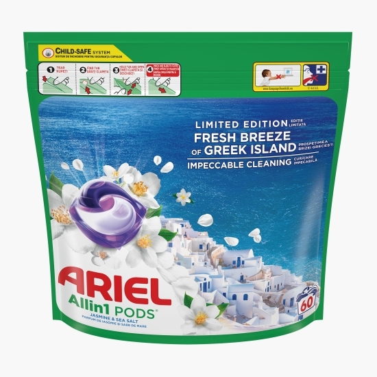 Detergent de rufe capsule  Allin1 Breeze of Greek Island, ediție limitată, 60 spălări