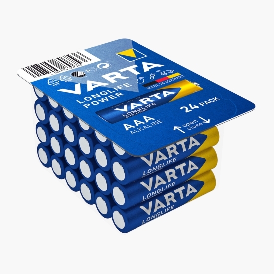 Baterii alcaline Longlife Power AAA blister, 24 buc