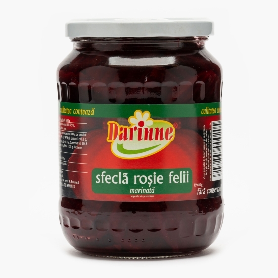 Sfeclă roșie marinată, felii 720ml