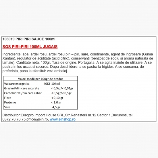 Sos piri-piri 100ml