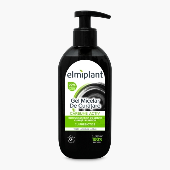 Gel micelar de curățare cu cărbune activ, 200ml