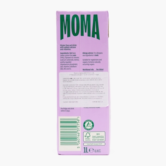 Băutură vegetală din ovăz Barista, 1l