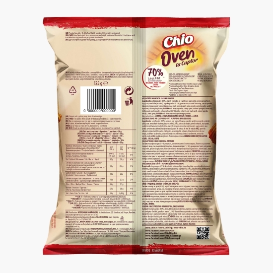 Chipsuri la cuptor cu gust de paprica 125g