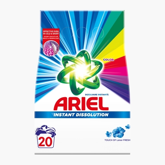 Detergent de rufe pudră  Touch of Lenor Fresh Color, 20 spălări, 1.5kg