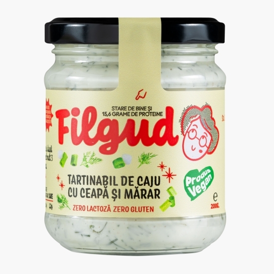 Pastă tartinabilă de caju cu ceapă şi mărar 200g
