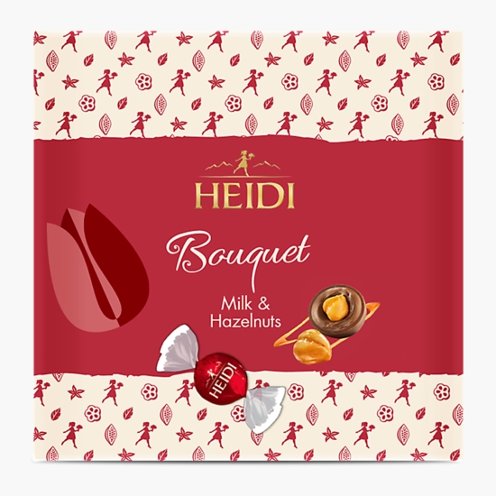 Praline din ciocolată lapte cu alune de pădure 80g