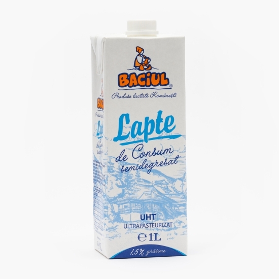 Lapte UHT 1.5%, grăsime 1l