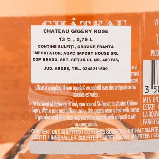 Vin rose sec, 13%, 750ml