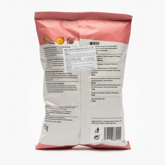 Chipsuri din păstârnac, sfeclă și cartof dulce, fără gluten 85g