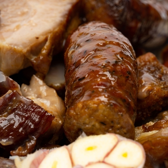 Carne afumată la garniță, în borcan 700g
