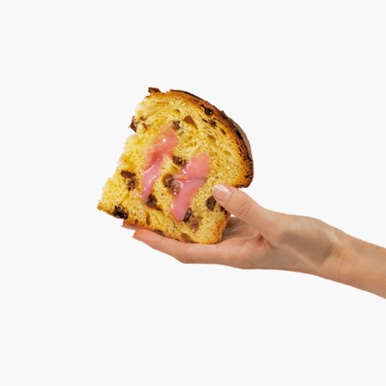 Panettone cu stafide, sirop de trandafir și cremă de trandafir 1000g