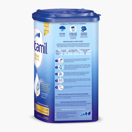 Lapte praf Cesar Biotik 2, 6-12 luni, 800g