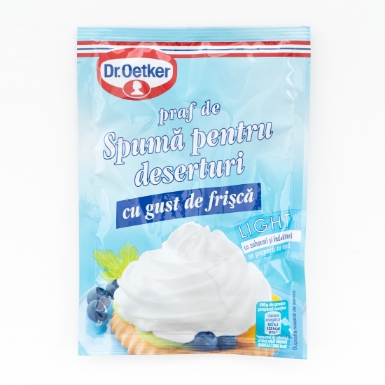 Praf de spumă pentru deserturi cu gust de frișcă, Light 45g 