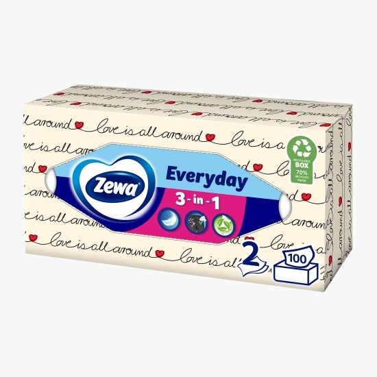 Șervețele faciale Everyday 2 straturi, 100 buc