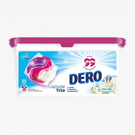 Detergent de rufe capsule Trio, 35 spălări