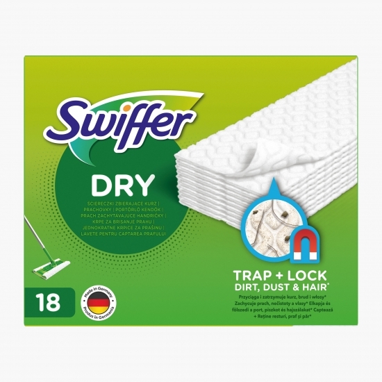 Rezerve lavete uscate pentru pardoseală Sweeper 18 buc