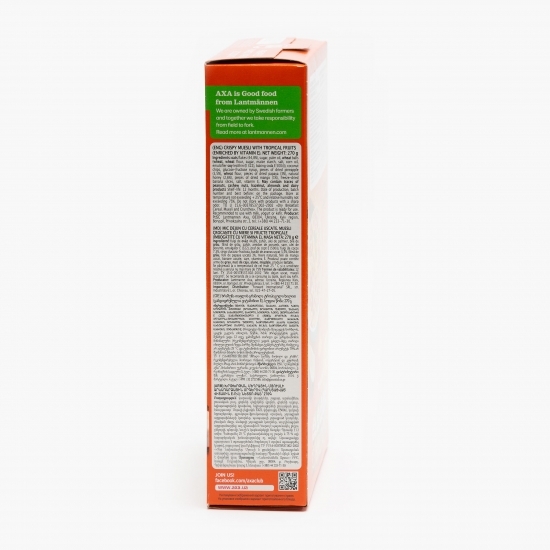 Cereale de ovăz cu miere naturală și fructe tropicale 270g