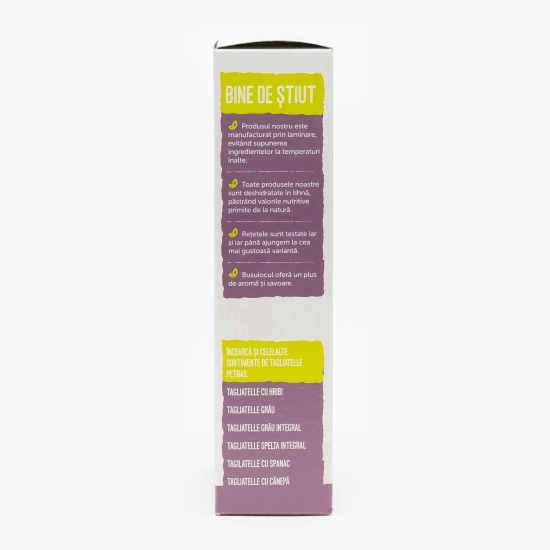 Tagilatelle ecologice cu busuioc 250g