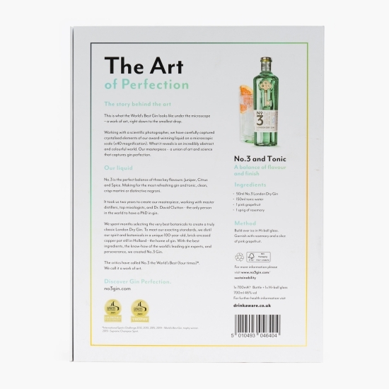 Gin London Dry 46% alc. 0.7l + 1 pahar