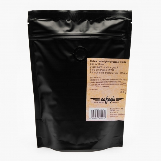 India 250g, cafea boabe proaspăt prăjită