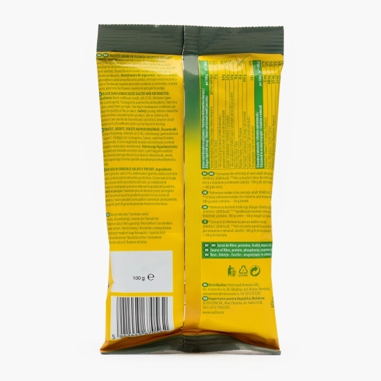 Semințe floarea-soarelui negre cu sare 100g