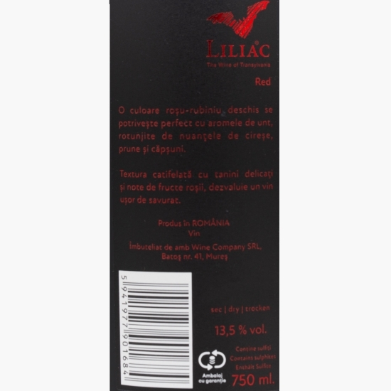 Vin roșu sec Red, 13.5%, 0.75l