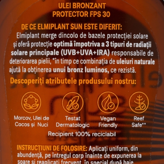Ulei autobronzant cu protecție solară Sun SPF 30, 150ml