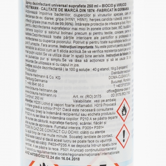 Spray dezinfectant universal 0.25l