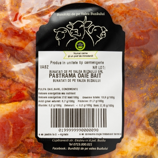 Pastramă oaie, baiț 700g