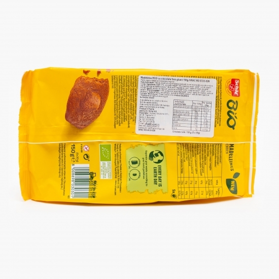 Madeleine eco ciocolată fără gluten 150g
