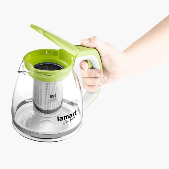 Ceainic cu infuzor, verde, 1.1l