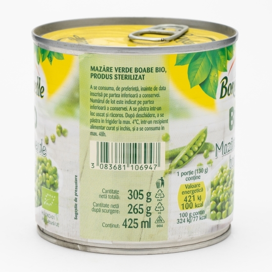 Mazăre verde boabe eco 400g