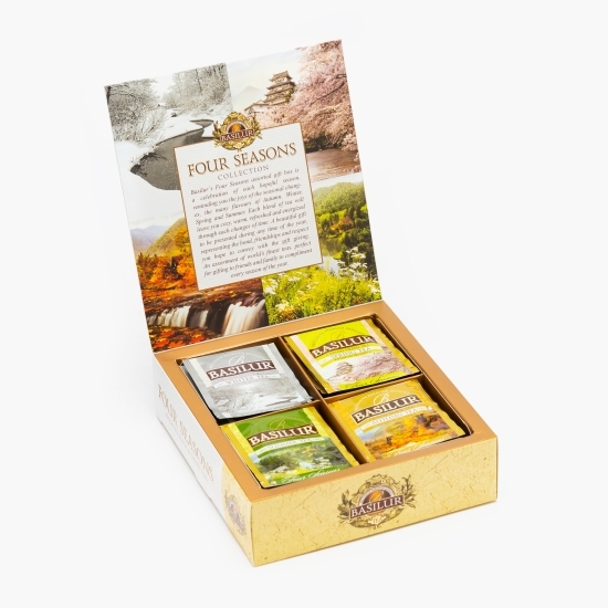 Ceai asortat negru și verde Four Seasons, 40 plicuri
