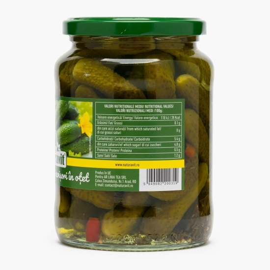 Castraveți dulci-acrișori în oțet 680g