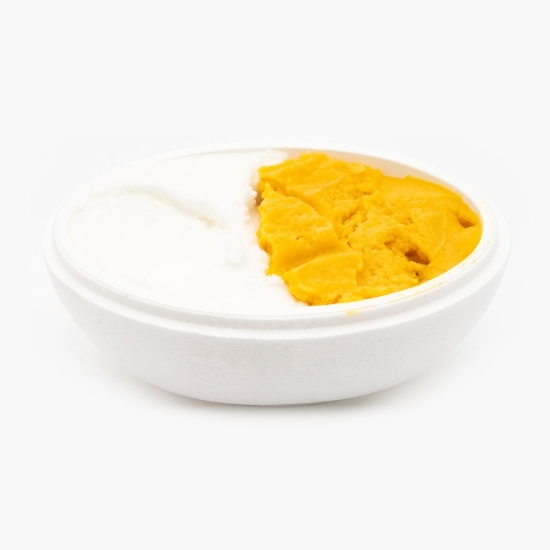 Înghețată italiană artizanală (gelato) limone + fructul pasiunii (vegan și fără zahăr) 300g