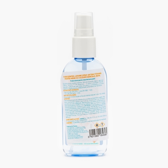 Loțiune spray antibacteriană pentru mâini cu 3 uleiuri esențiale 80ml