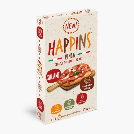 Pinsa Gourmet Margherita cu salam 350g