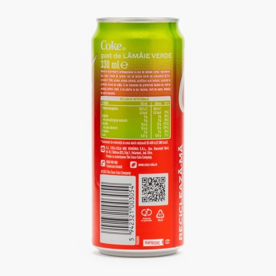 Băutură carbogazoasă lime doză 0.33l