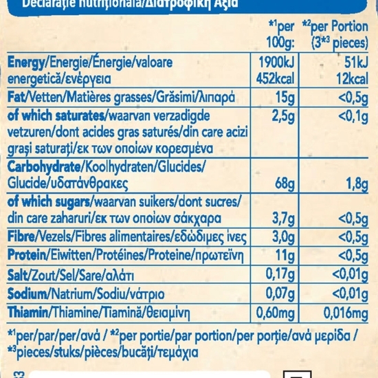 Snack ecologic din porumb cu brânză 20g, 7+ luni