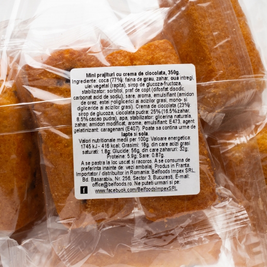 Mini prăjituri cu ciocolată 350g