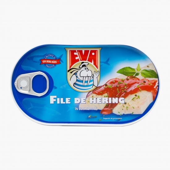 File de hering în sos de roșii 170g